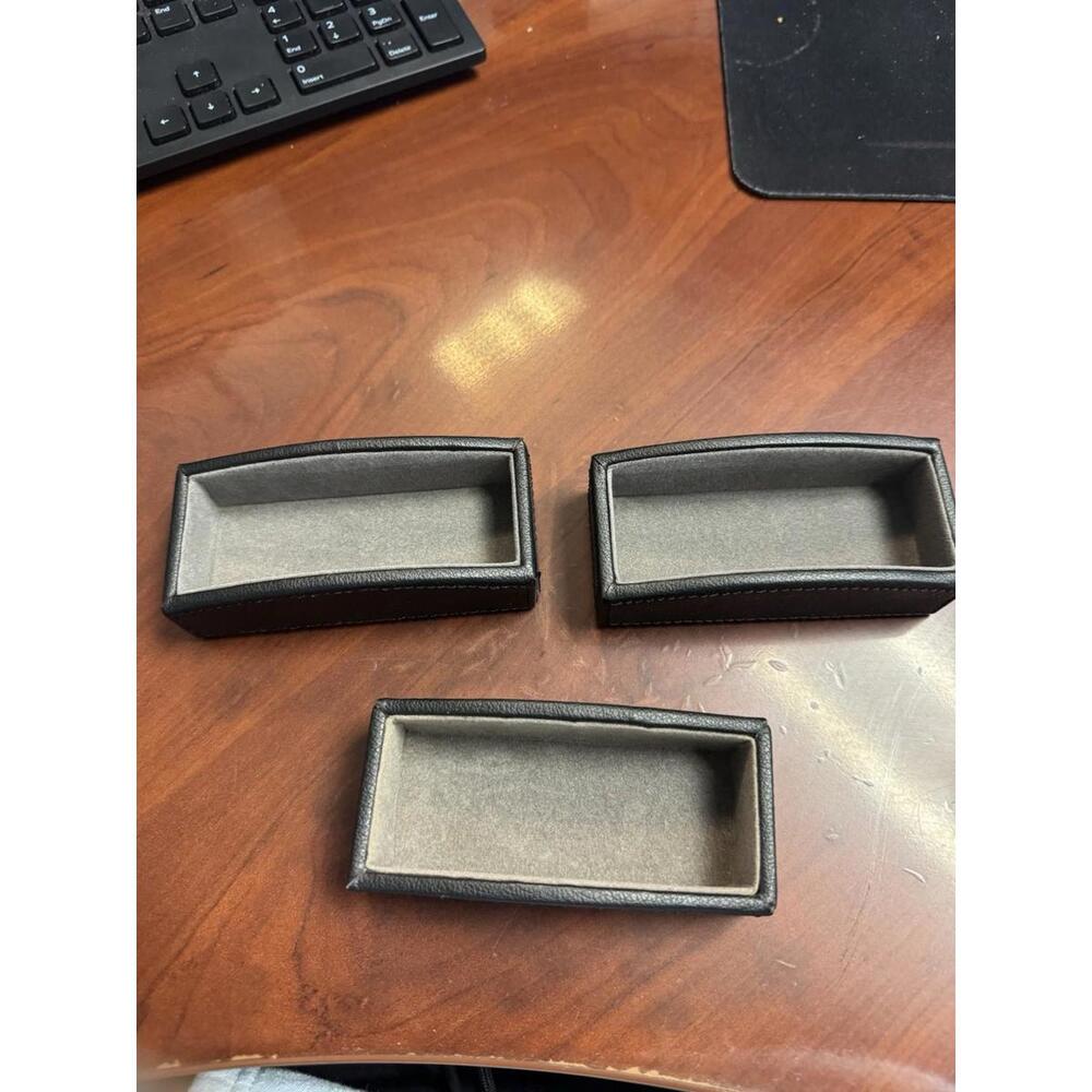 3 Staples Faux Leather Business Card Holders
